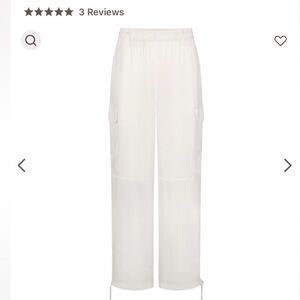 Skims Bridal Silk Cargo Pants